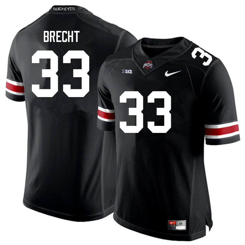 Men #33 Chase Brecht Ohio State Buckeyes College Football Jerseys Sale-Black